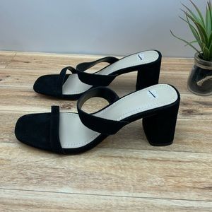 Bp Emmie Block Heel Slide Sandal sz 7